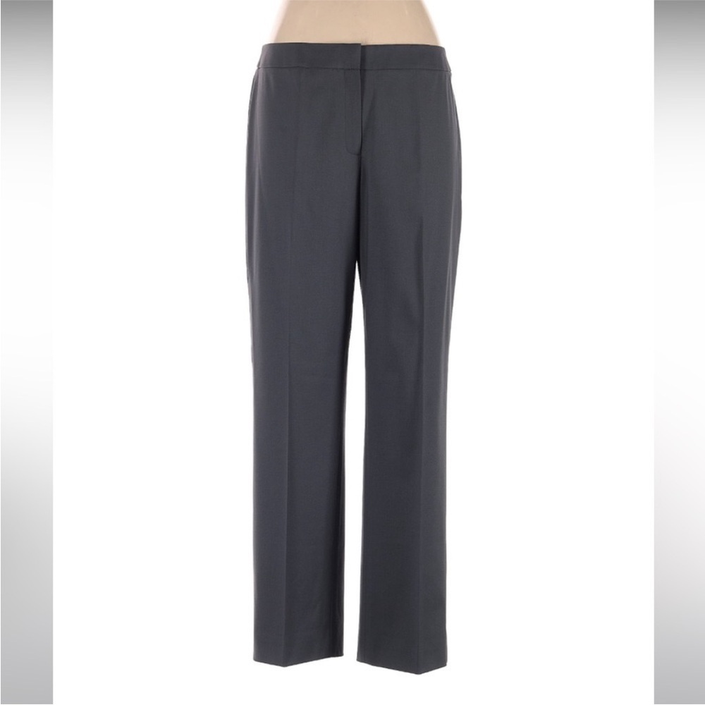 Lafayette 148 New York 100% wool women’s pants trousers straight leg gray size 6